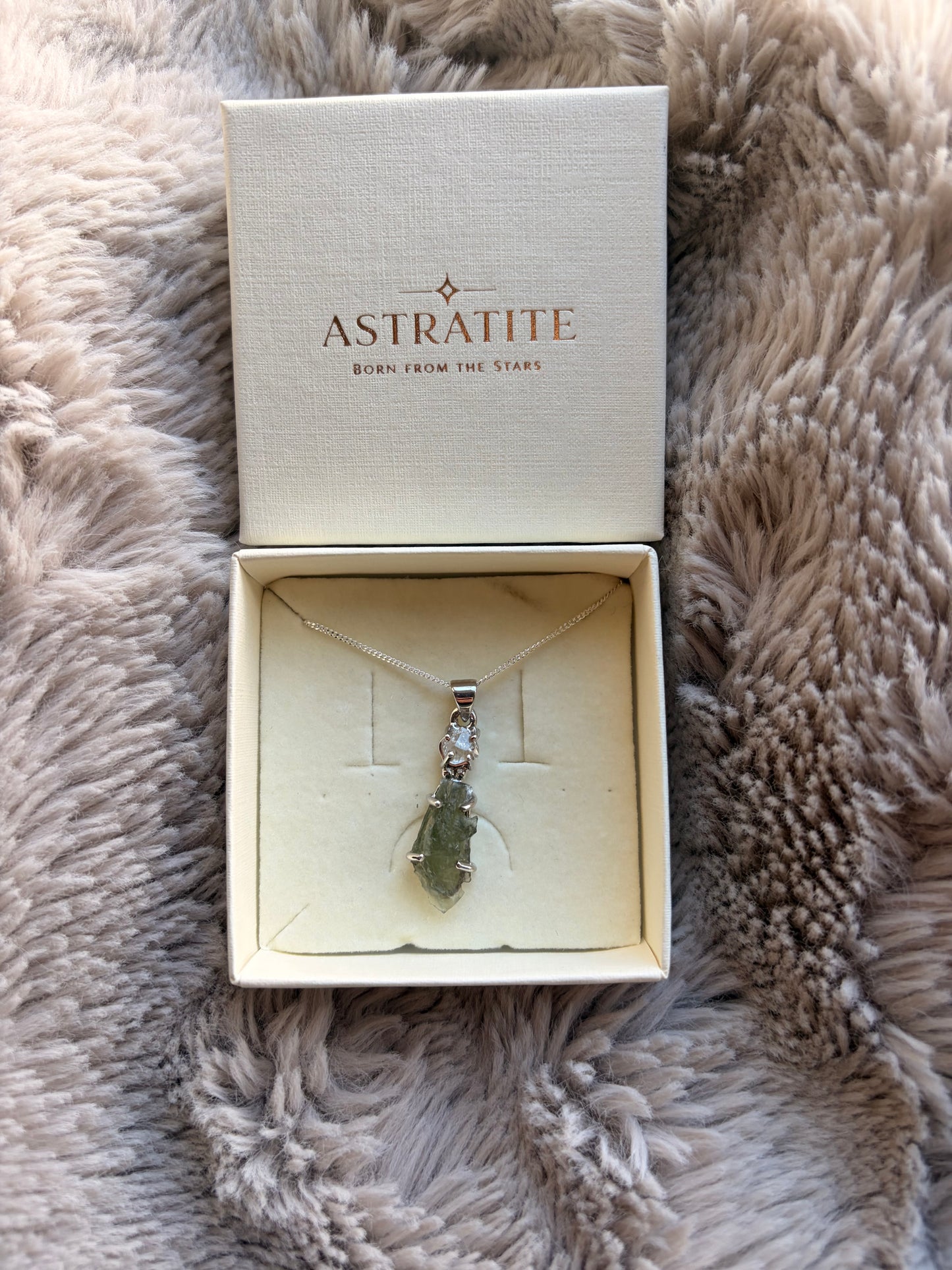 Herkimer Diamond & Moldavite | Tektite Necklace | Transformation | Awakening | Expansion