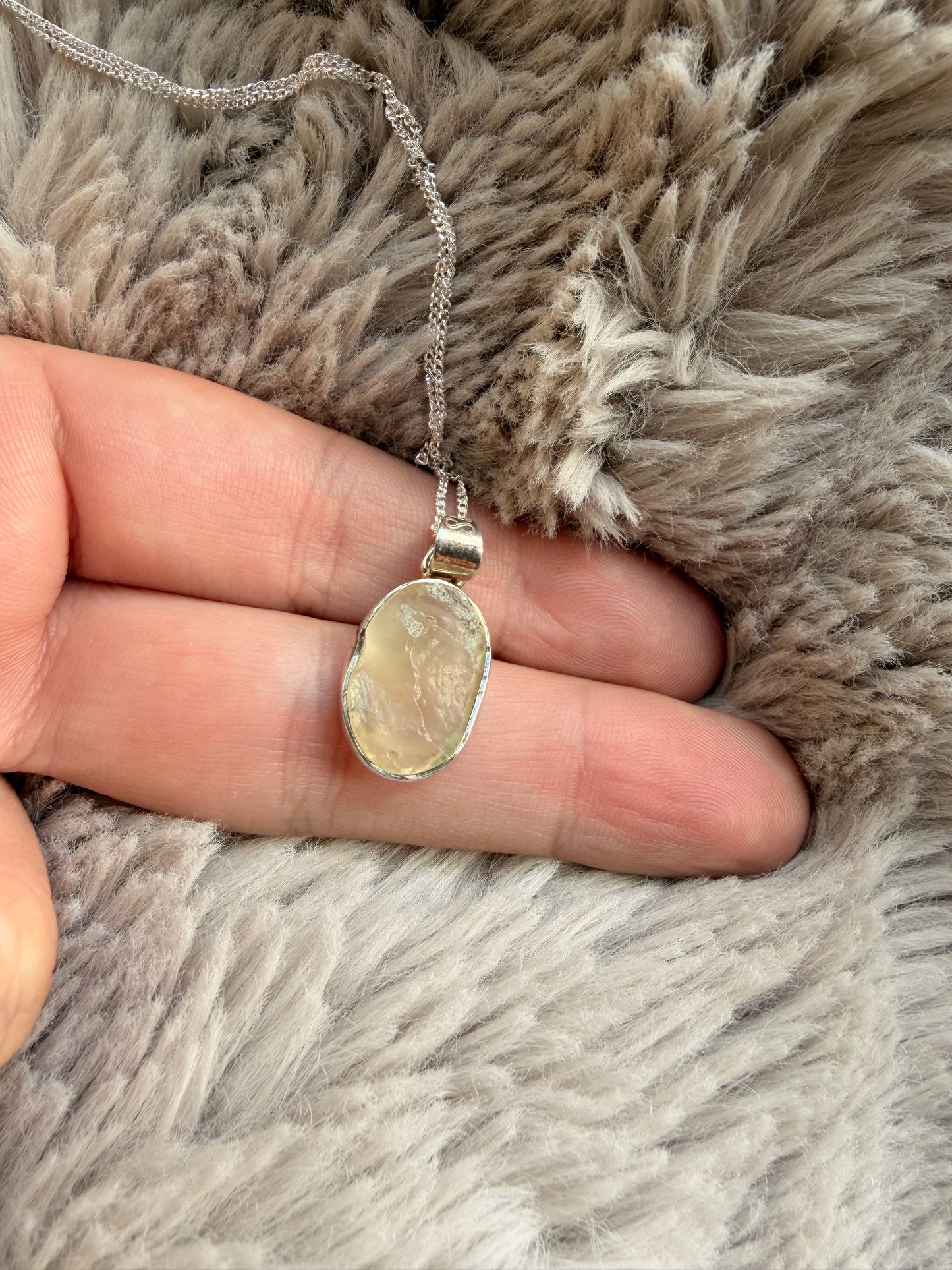 Libyan Desert Glass | Tektite Necklace | Transformation | Confidence | Abundance